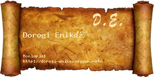 Dorogi Enikő névjegykártya